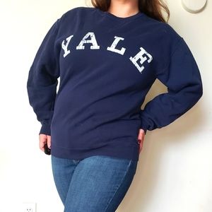 Vintage Yale Crew Neck Sweatshirt